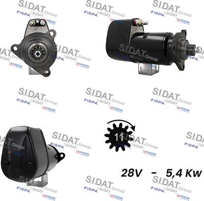 Sidat S24BH0039A2 - Starteris autospares.lv