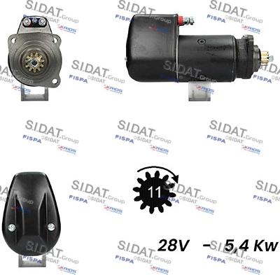 Sidat S24BH0024A2 - Starteris autospares.lv