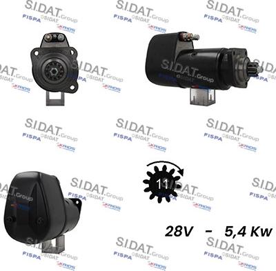 Sidat S24BH0025A2 - Starteris autospares.lv