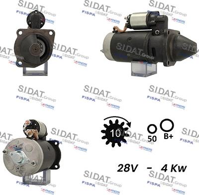 Sidat S24BH0079A2 - Starter www.autospares.lv