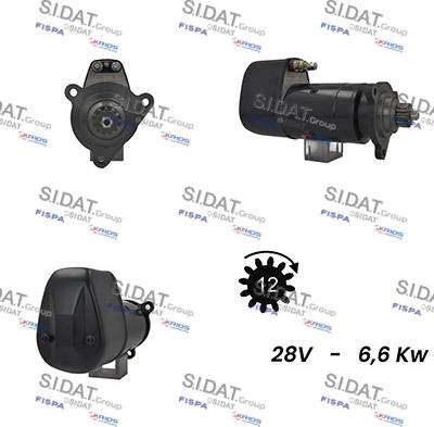 Sidat S24BH0104A2 - Стартер www.autospares.lv