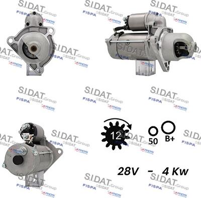 Sidat S24BH0105A2 - Стартер www.autospares.lv