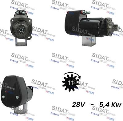 Sidat S24BH0102A2 - Starteris www.autospares.lv