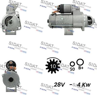 Sidat S24BH0115A2 - Starter www.autospares.lv