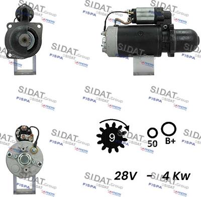 Sidat S24BH0121A2 - Starteris www.autospares.lv