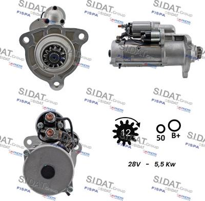 Sidat S24BH0123A2 - Starteris autospares.lv