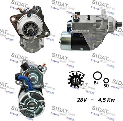 Sidat S24DE0050A2 - Starteris www.autospares.lv