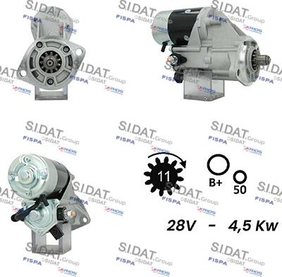 Sidat S24DE0154A2 - Starteris autospares.lv