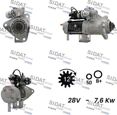 Sidat S24DR0097A2 - Starteris autospares.lv