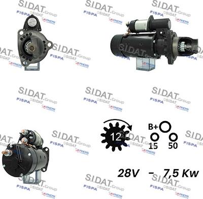 Sidat S24DR0089A2 - Starteris autospares.lv