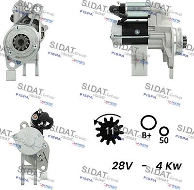 Sidat S24HT0027A2 - Starteris autospares.lv