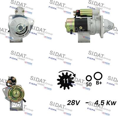 Sidat S24HT0140A2 - Starteris autospares.lv