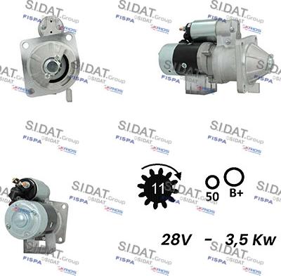 Sidat S24HT0139A2 - Starteris autospares.lv