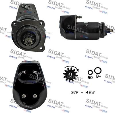 Sidat S24LU0161 - Starteris autospares.lv