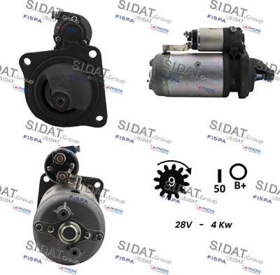 Sidat S24MA0036 - Starter www.autospares.lv