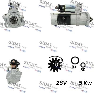 Sidat S24MH0094A2 - Starteris autospares.lv