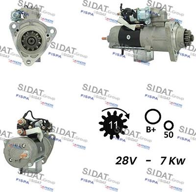 Sidat S24MH0085A2 - Starteris www.autospares.lv