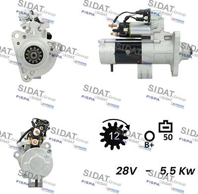 Sidat S24MH0073A2 - Starteris autospares.lv