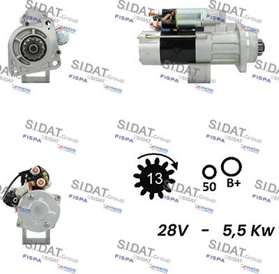 Sidat S24MH0072A2 - Starteris autospares.lv