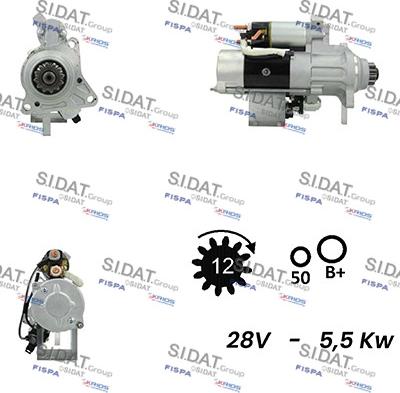 Sidat S24MH0110 - Starteris autospares.lv