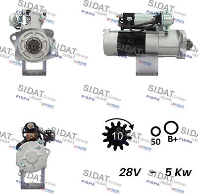 Sidat S24MH0132A2 - Starter www.autospares.lv