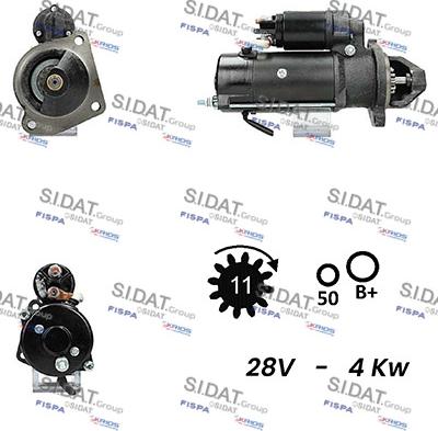 Sidat S24ML0149A2 - Starteris autospares.lv