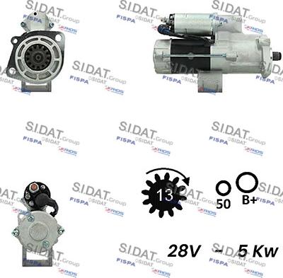 Sidat S24NK0030A2 - Starteris autospares.lv