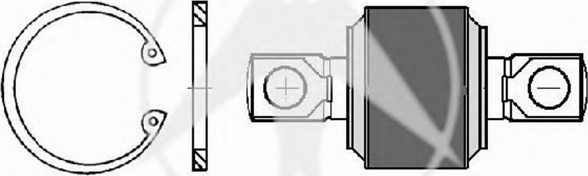 Sidem 62040 - Remkomplekts, Balstiekārtas svira www.autospares.lv