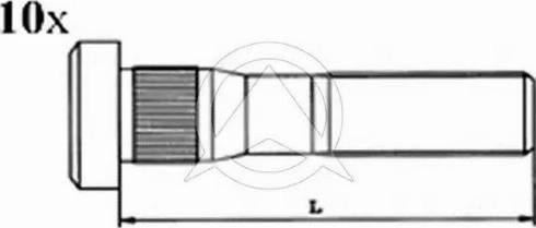 Sidem 14410 - Riteņa stiprināšanas skrūve www.autospares.lv