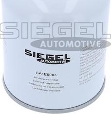 Siegel Automotive SA1E0003 - Gaisa sausinātāja patrona, Gaisa kompresors www.autospares.lv