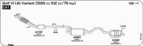 Sigam 90054 - Savienojošie elementi, Izplūdes gāzu sistēma www.autospares.lv