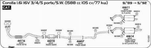 Sigam 021004 - Blīvgredzens, Izplūdes caurule www.autospares.lv