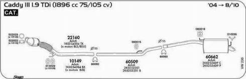 Sigam 90060 - Savienojošie elementi, Izplūdes gāzu sistēma www.autospares.lv