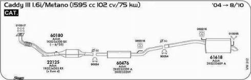 Sigam 010035 - Kronšteins, Izplūdes gāzu sistēma www.autospares.lv