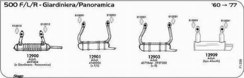 Sigam 012031 - Blīve, Izplūdes caurule www.autospares.lv