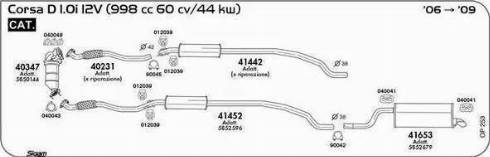 Sigam 040041 - Kronšteins, Izplūdes gāzu sistēma www.autospares.lv