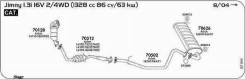 Sigam 023002 - Blīvgredzens, Izplūdes caurule www.autospares.lv