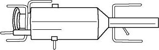 Sigam 12355 - Nosēdumu / Daļiņu filtrs, Izplūdes gāzu sistēma www.autospares.lv