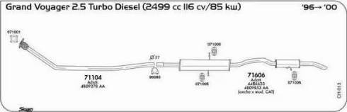 Sigam 071001 - Blīve, Izplūdes caurule www.autospares.lv