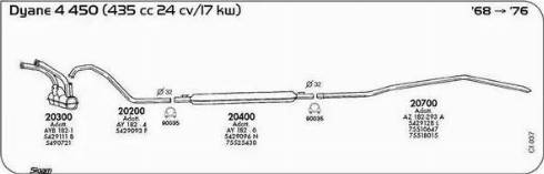 Sigam 90035 - Savienojošie elementi, Izplūdes gāzu sistēma www.autospares.lv