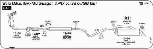 Sigam 018000 - Blīve, Izplūdes caurule www.autospares.lv