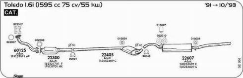 Sigam 022008 - Blīvgredzens, Izplūdes caurule www.autospares.lv