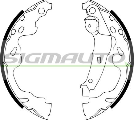 SIGMAUTO SFA961 - Bremžu loku komplekts autospares.lv