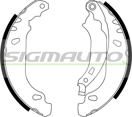 SIGMAUTO 1445 - Bremžu loku komplekts autospares.lv