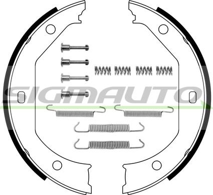 SIGMAUTO SFA080-1 - Bremžu loku kompl., Stāvbremze autospares.lv