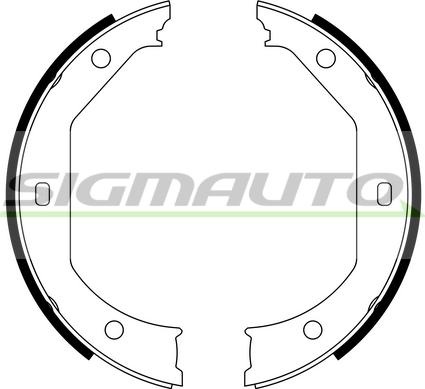 SIGMAUTO SFA080 - Bremžu loku kompl., Stāvbremze autospares.lv