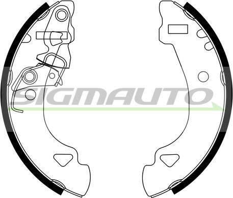 SIGMAUTO SFA173 - Bremžu loku komplekts autospares.lv