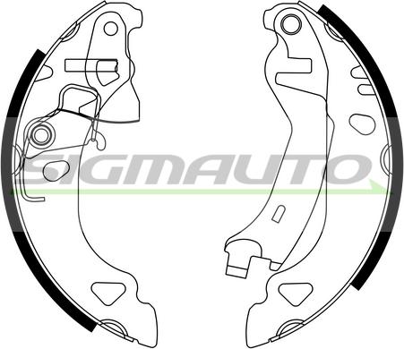 SIGMAUTO SFA174 - Bremžu loku komplekts autospares.lv