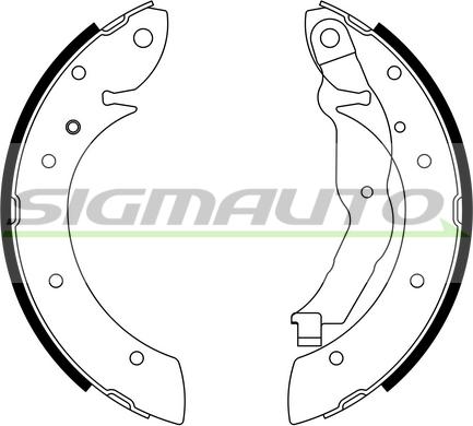 SIGMAUTO SFA077 - Bremžu loku komplekts autospares.lv