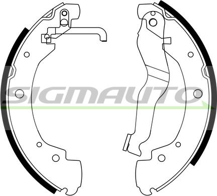 SIGMAUTO SFA557 - Bremžu loku komplekts autospares.lv